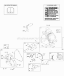 Camshaft Crankcase Cover Crankshaft Cylinder OperatorS Manual PistonRingsConnecting Rod Warning Label Diagram and Parts List for 216112-0110-E1  Briggs and Stratton Engine